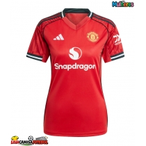 Camisa de Futebol Manchester United Bryan Mbeumo #19 Equipamento Principal Mulheres 2025-26 Manga Curta
